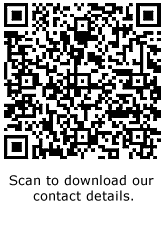 Scan barcode to download our contact details