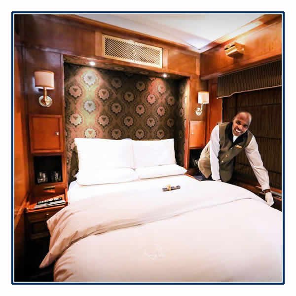 Your Blue Train Luxury Suite at night