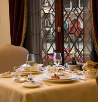 Restaurant at the Ca' Sagredo L'Alcova on the Grand Canal
