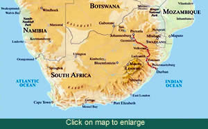 Map of South Africa