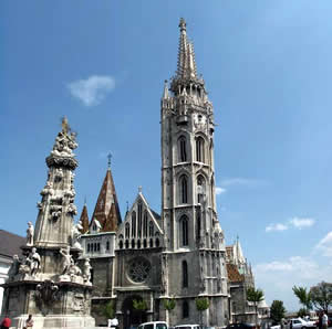 The beautiful Matyas Church in Budapest