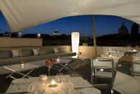 Roof top lounge at St George Roma