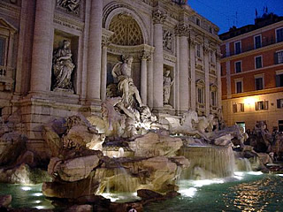 The magnificent Trevi Fountain in Rome