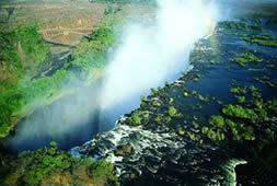 The stunning Victoria Falls