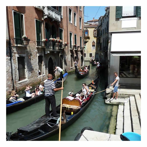 Take a gondola ride in Venice