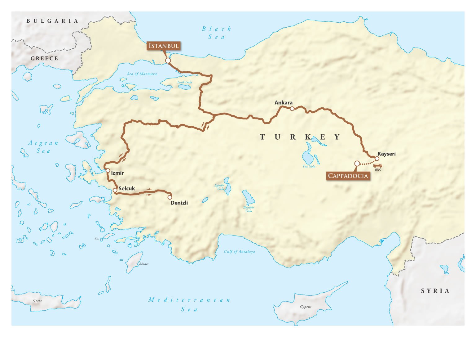 Turkish Treasures Map