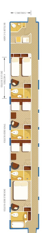 Blue Train Deluxe Suite Coach layout