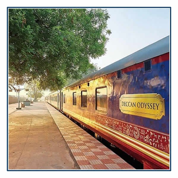 The Deccan Odyssey awaiting its guests