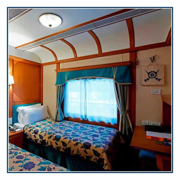 A Deluxe Twin Cabin on the Deccan Odyssey A Deluxe Twin Cabin on the Deccan Odyssey
