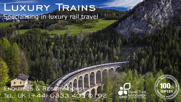 Luxury Trains - Call 0845 539 9712