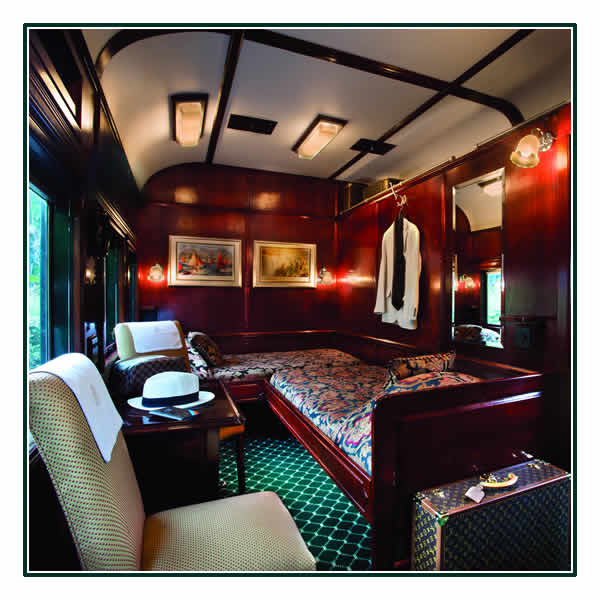 A Deluxe Twin Suite on board Rovos Rail