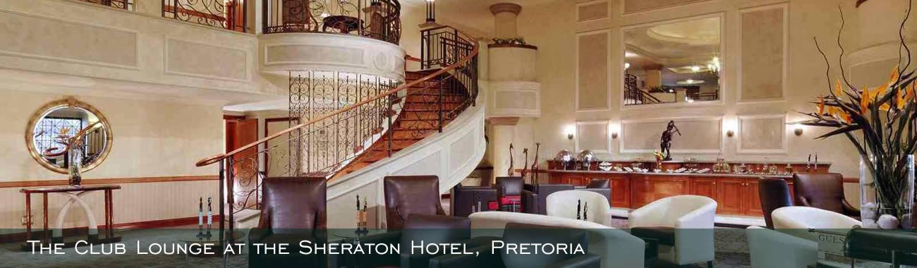 The Club Lounge at the Sheraton Hotel, Pretoria