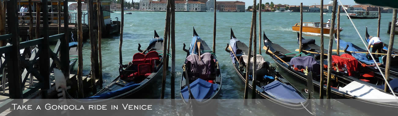 Take a Gondola ride in Venice